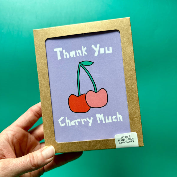 Box Set of 6 • Thank You Cherry Much Card