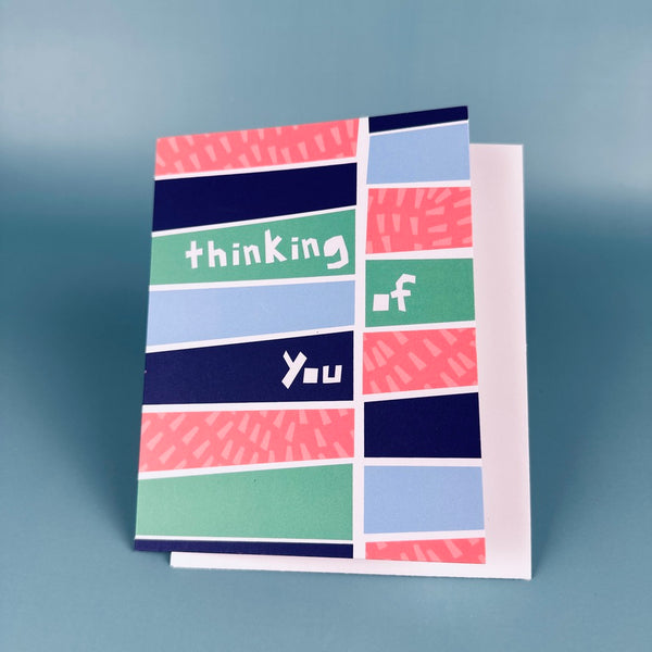 Thinking of You • Geometric Abstract Card