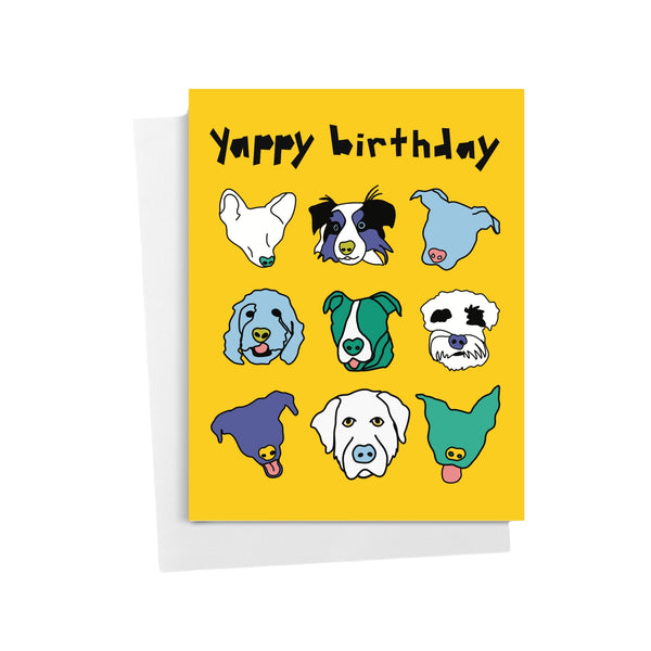 Yappy Birthday • Dog Lovers Greeting Card