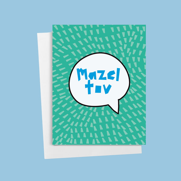 "Mazel Tov" Quote Bubble Greeting Card