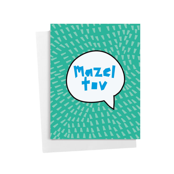 "Mazel Tov" Quote Bubble Greeting Card