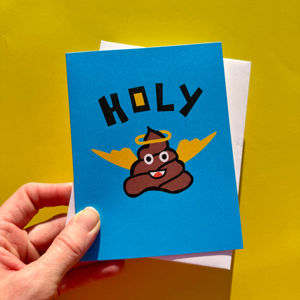 Holy 💩, Poop Pun Card for Everyday