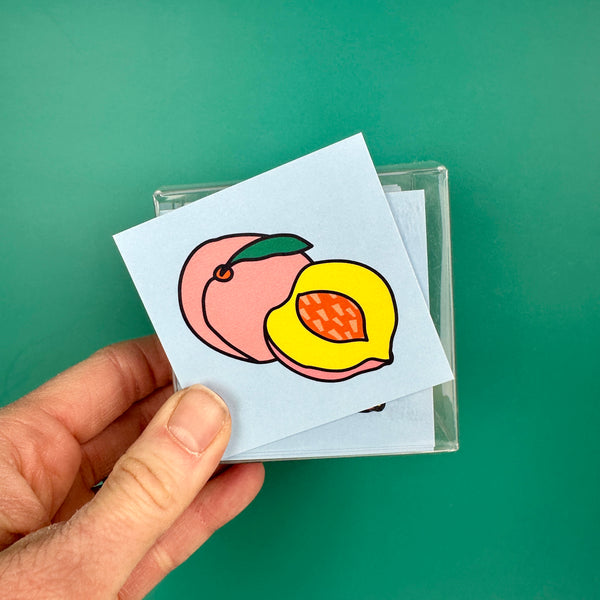 Just Peachy • Peach Message Mini Notecards