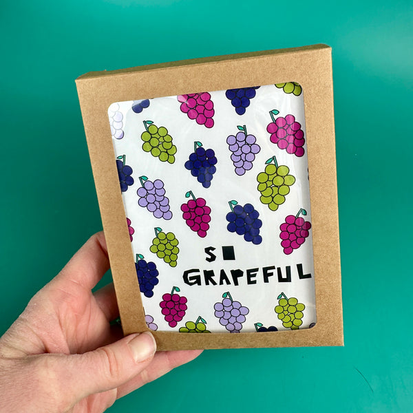 So Grapeful • Grape Thank You Greeting Card (Single or set of 6)