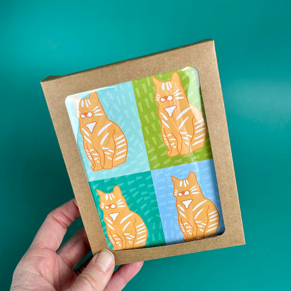 Tabby Cat Greeting Cards - Boxed Set of 6