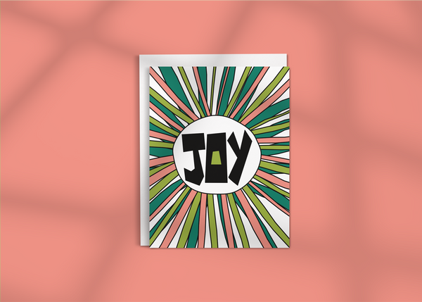 Radiate Joy • Retro Holiday Card