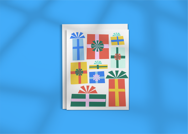 Festive Presents • Retro Holiday Card