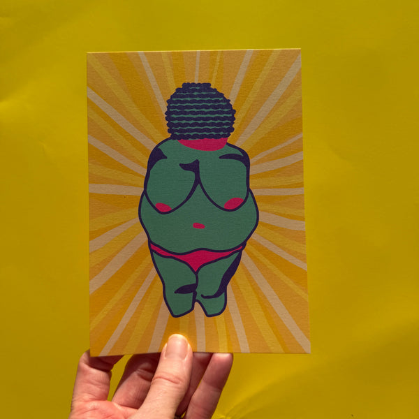 Shining Godess, Small Goddess Art Print