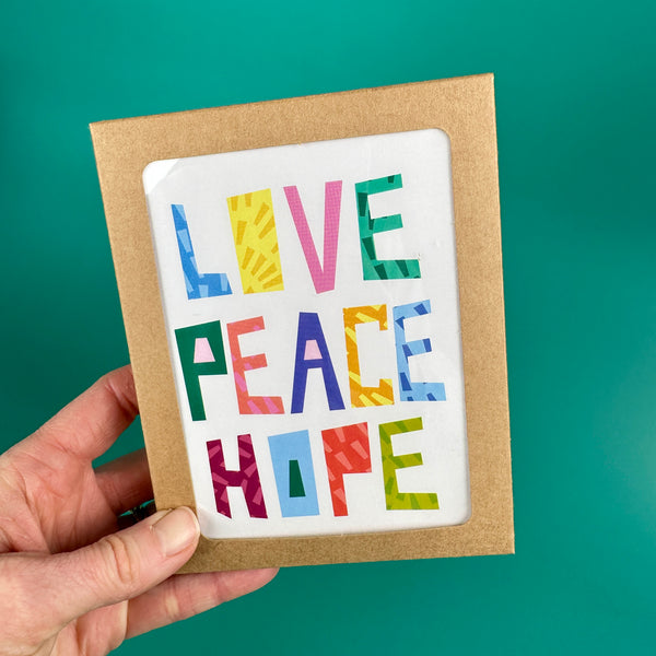 Love Peace Hope • Holiday Card (Single or Boxed Set of 6)