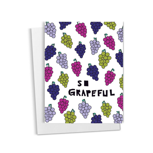 So Grapeful • Grape Thank You Greeting Card