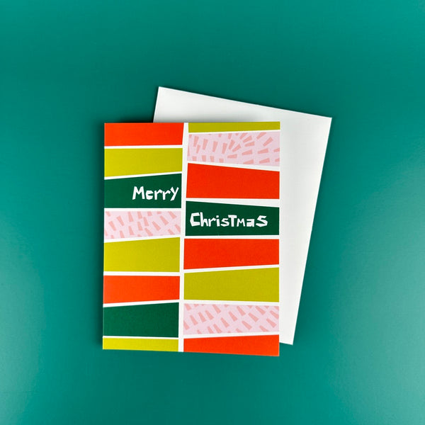 Merry Christmas • Retro Holiday Card (Single or Boxed Set of 6)