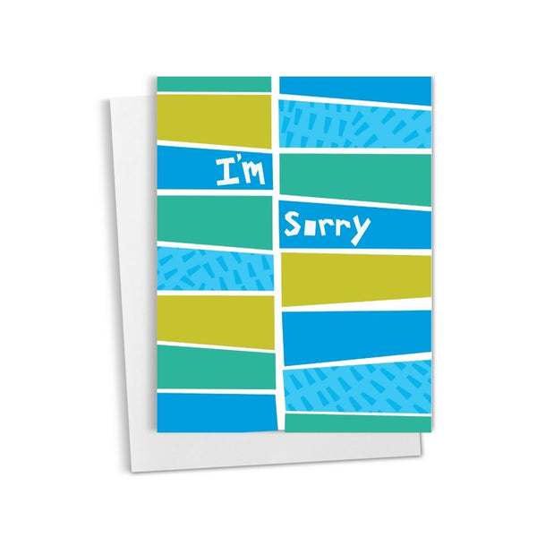 I'm Sorry • Geometric Abstract Card