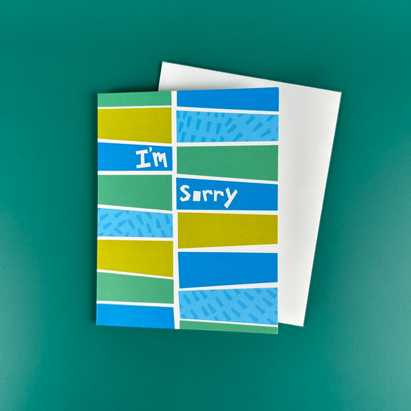 I'm Sorry • Geometric Abstract Card