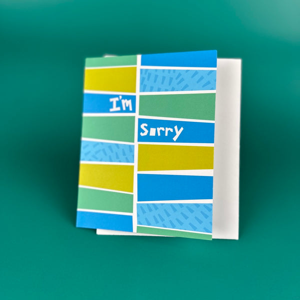 I'm Sorry • Geometric Abstract Card