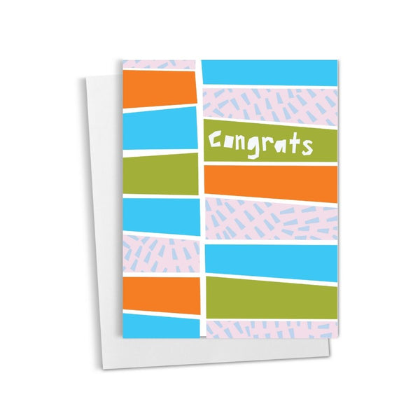 Congrats • Geometric Abstract Congratulations Card