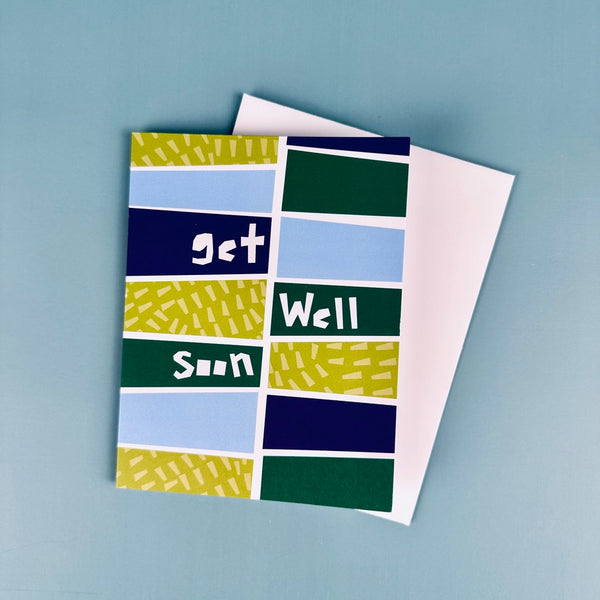 Get Well Soon • Geometric Abstract Card