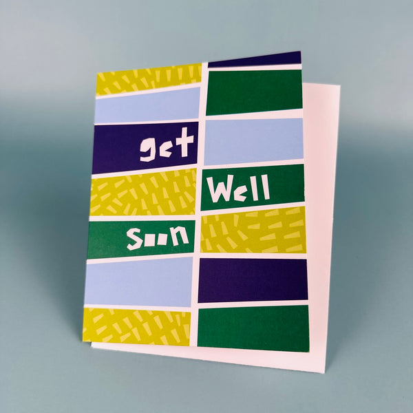 Get Well Soon • Geometric Abstract Card