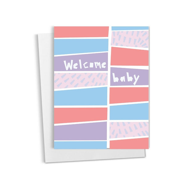 Welcome Baby • Geometric Abstract Card