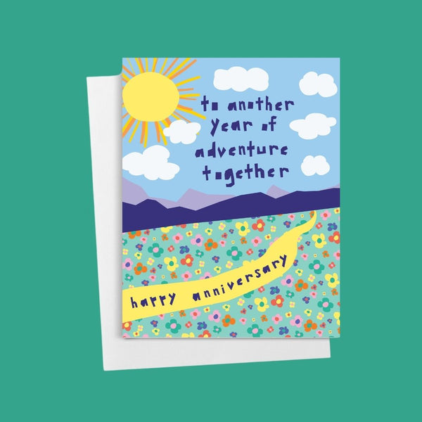 To Another Year of Adventure • Mountain Anniversary Card