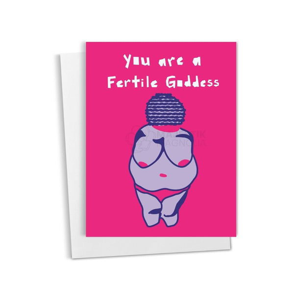Goddess Pregnancy Card, Expecting Mom Fertile Goddess