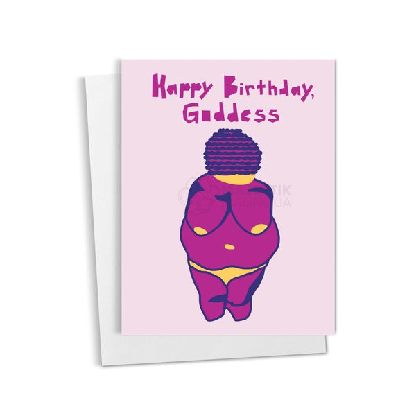 Feminist Birthday Card, Goddess Illustration