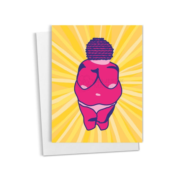 Shining Goddess Card, Feminist Illustration Card