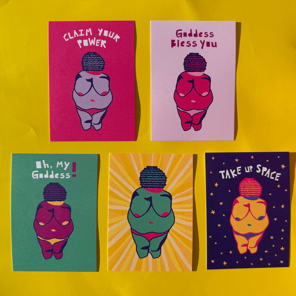 Claim Your Power, Small Goddess Art Print