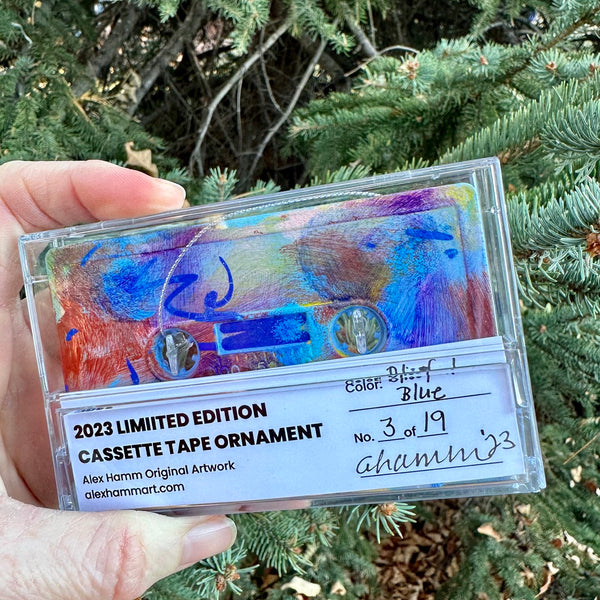 Limited Edition - 2023 Holiday Cassette Ornaments (Original Artwork)