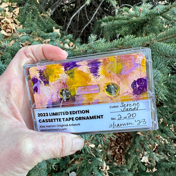 Limited Edition - 2023 Holiday Cassette Ornaments (Original Artwork)