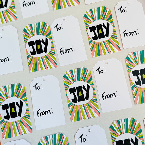 Joy • Holiday Gift Tags, Set of 10