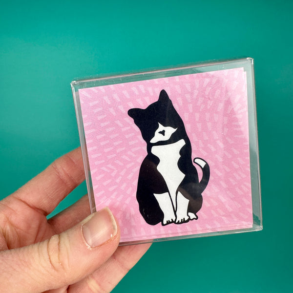 Tuxedo Cat • Message Mini Notecards