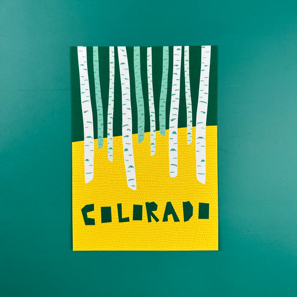 Colorado Aspen Trees • 5x7" Art Print