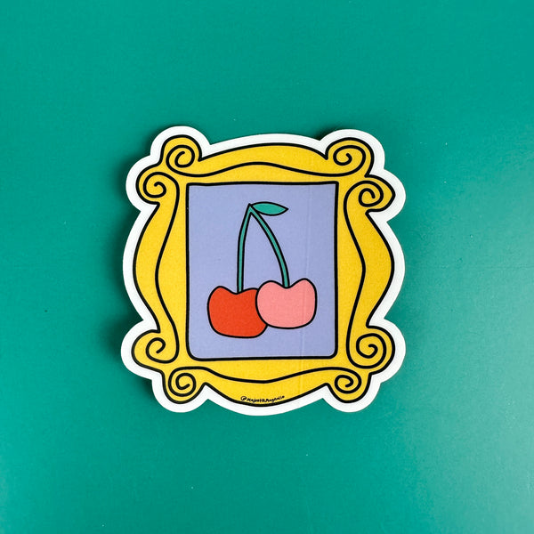 Cherry Cute Fancy Frame Waterproof Sticker