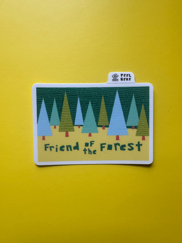 Friend of the Forest • Nature Lover Waterproof Sticker