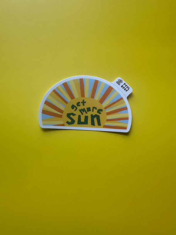 Get More Sun • Sunshine Waterproof Sticker