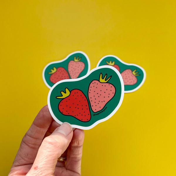 Strawberry •  Die-Cut Sticker