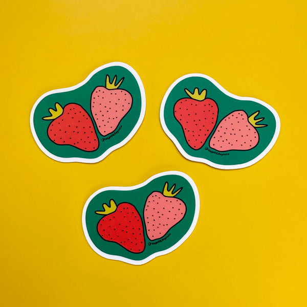 Strawberry •  Die-Cut Sticker