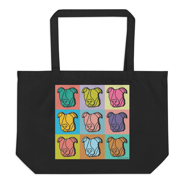 Pittie Pop Art • Majestik Mega Tote Bag