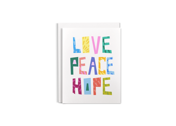 Love Peace Hope • Holiday Card (Single or Boxed Set of 6)