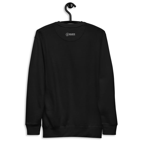 Pittie Pop Art Luxe Crew Neck Sweatshirt (Black)