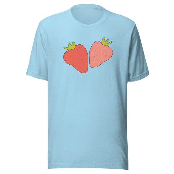 Strawberry Unisex Adult Crew Neck Tee