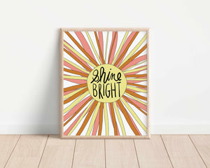 Shine Bright Sunshine Art Print 8x10"