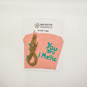 Copy of Merry in Pink - Christmas Gift Tag, Set of 10 | Majestik Magnolia